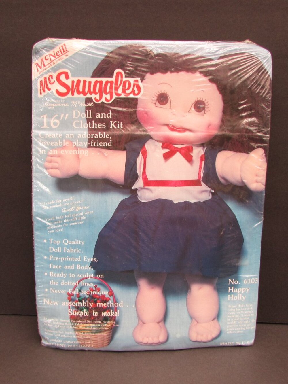 16" Doll And Clothes Kit Happy Holly McSnuggles 6103 Suzanne McNeill